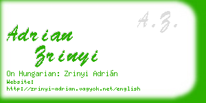 adrian zrinyi business card